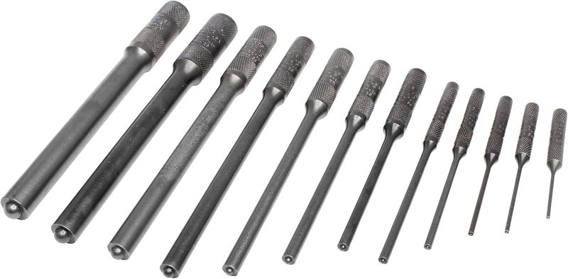 Mayhew Tools 62254 Pilot Punch Set - 12-Piece Black Oxide Finish - Image 1